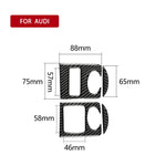 Adesivo decorativo per pannello sollevatore in fibra di carbonio per auto per Audi TT 8n 8J MK123 TTRS 2008-2014, guida a sinistra, Glass Lifter , Left Drive