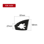 Adesivo decorativo per pulsante porta in fibra di carbonio per Audi TT 8n 8J MK123 TTRS 2008-2014, guida a destra, stile B, Door Button, Right Drive B