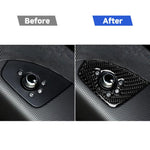 Adesivo decorativo per pulsante porta in fibra di carbonio per Audi TT 8n 8J MK123 TTRS 2008-2014, guida a destra, stile B, Door Button, Right Drive B