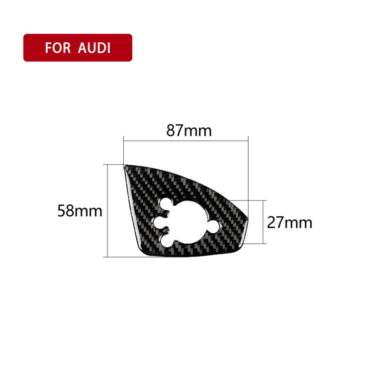 Adesivo decorativo per pulsante porta in fibra di carbonio per Audi TT 8n 8J MK123 TTRS 2008-2014, guida a sinistra, stile B, Door Button , Left Drive B