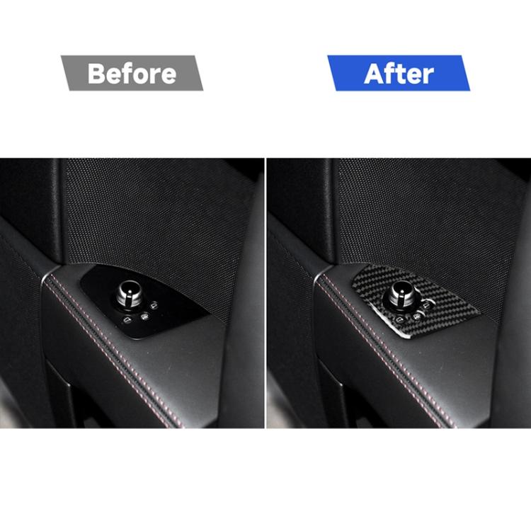Adesivo decorativo per pulsante porta in fibra di carbonio per Audi TT 8n 8J MK123 TTRS 2008-2014, guida a destra, A Style, Door Button, Right Drive A