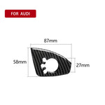 Adesivo decorativo per pulsante porta in fibra di carbonio per Audi TT 8n 8J MK123 TTRS 2008-2014, guida a sinistra, A Style, Door Button, Left Drive A
