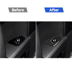 Adesivo decorativo per pulsante porta in fibra di carbonio per Audi TT 8n 8J MK123 TTRS 2008-2014, guida a sinistra, A Style, Door Button, Left Drive A