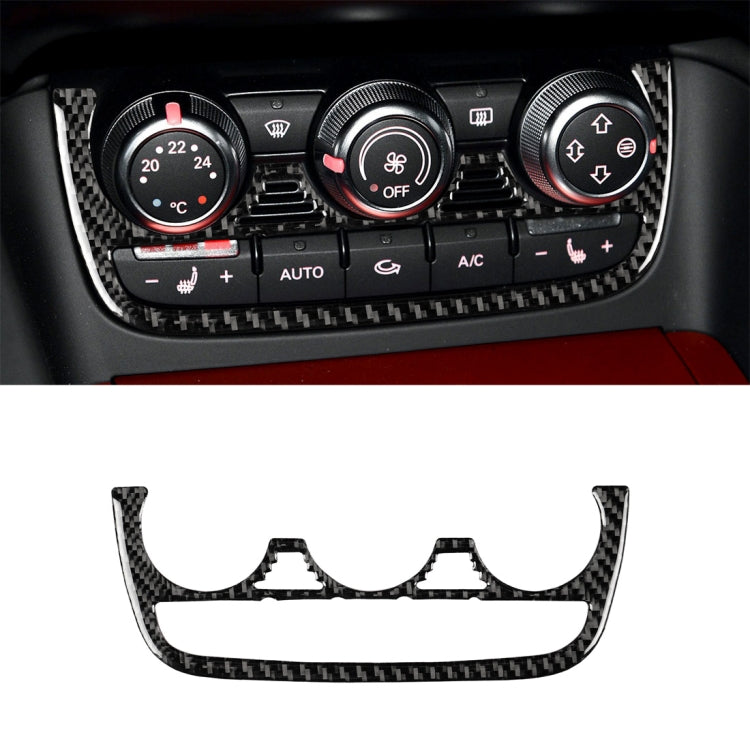 Adesivo decorativo per pulsante aria condizionata in fibra di carbonio per Audi TT 8n 8J MK123 TTRS 2008-2014, guida a destra e a sinistra universale, Air Conditioning Button