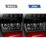 Adesivo decorativo per pulsante aria condizionata in fibra di carbonio per Audi TT 8n 8J MK123 TTRS 2008-2014, guida a destra e a sinistra universale, Air Conditioning Button