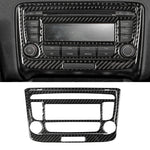 Adesivo decorativo per pannello CD dell'aria condizionata in fibra di carbonio per auto per Audi TT 8n 8J MK123 TTRS 2008-2014, guida a destra e a sinistra universale, stile B, Air Conditioning CD Panel B