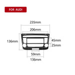 Adesivo decorativo per pannello CD dell'aria condizionata in fibra di carbonio per auto per Audi TT 8n 8J MK123 TTRS 2008-2014, guida a destra e a sinistra universale, stile B, Air Conditioning CD Panel B