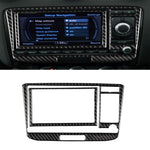 Adesivo decorativo per pannello CD dell'aria condizionata in fibra di carbonio per auto per Audi TT 8n 8J MK123 TTRS 2008-2014, guida a destra e a sinistra universale, A Style, Air Conditioning CD Panel A