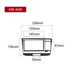 Adesivo decorativo per pannello CD dell'aria condizionata in fibra di carbonio per auto per Audi TT 8n 8J MK123 TTRS 2008-2014, guida a destra e a sinistra universale, A Style, Air Conditioning CD Panel A