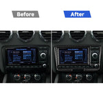 Adesivo decorativo per pannello CD dell'aria condizionata in fibra di carbonio per auto per Audi TT 8n 8J MK123 TTRS 2008-2014, guida a destra e a sinistra universale, A Style, Air Conditioning CD Panel A