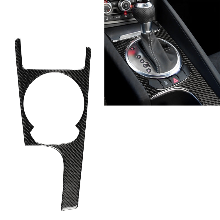 Adesivo decorativo per pannello cambio in fibra di carbonio per auto per Audi TT 8n 8J MK123 TTRS 2008-2014, guida a sinistra, Gear Shift Panel