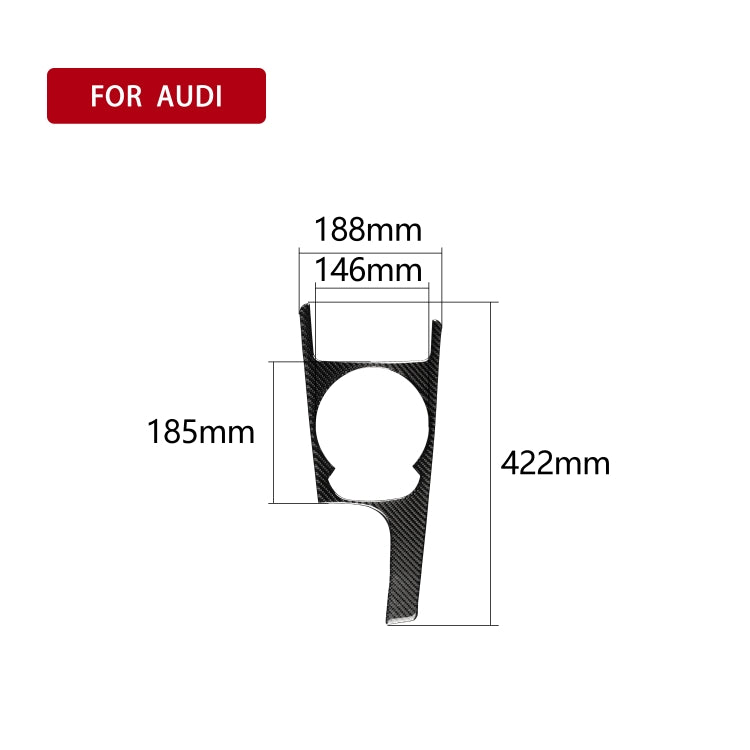 Adesivo decorativo per pannello cambio in fibra di carbonio per auto per Audi TT 8n 8J MK123 TTRS 2008-2014, guida a sinistra, Gear Shift Panel