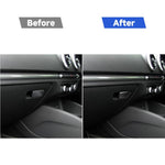 Adesivo decorativo per interruttore a mano per sedile passeggero in fibra di carbonio per auto per Audi A3 / 8V 2014-2019, guida a destra, Hand Box Switch, Right Drive