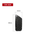 Adesivo decorativo per interruttore a mano del sedile del passeggero in fibra di carbonio per auto per Audi A3 / 8V 2014-2019, guida a sinistra, Hand Box Switch, Left Drive