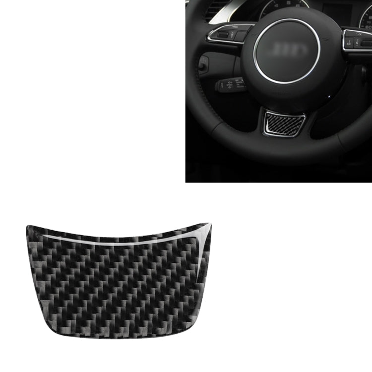Adesivo decorativo per volante in fibra di carbonio per auto per Audi A3 / S3 2014-2019, guida a destra e a sinistra universale, Steering Wheel