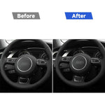 Adesivo decorativo per volante in fibra di carbonio per auto per Audi A3 / S3 2014-2019, guida a destra e a sinistra universale, Steering Wheel