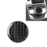 Adesivo decorativo per manopola di controllo centrale in fibra di carbonio per auto per Audi A3 / A4L 2014-2019, guida a destra e a sinistra universale, Central Control Knob