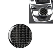 Adesivo decorativo per manopola di controllo centrale in fibra di carbonio per auto per Audi A3 / A4L 2014-2019, guida a destra e a sinistra universale, Central Control Knob