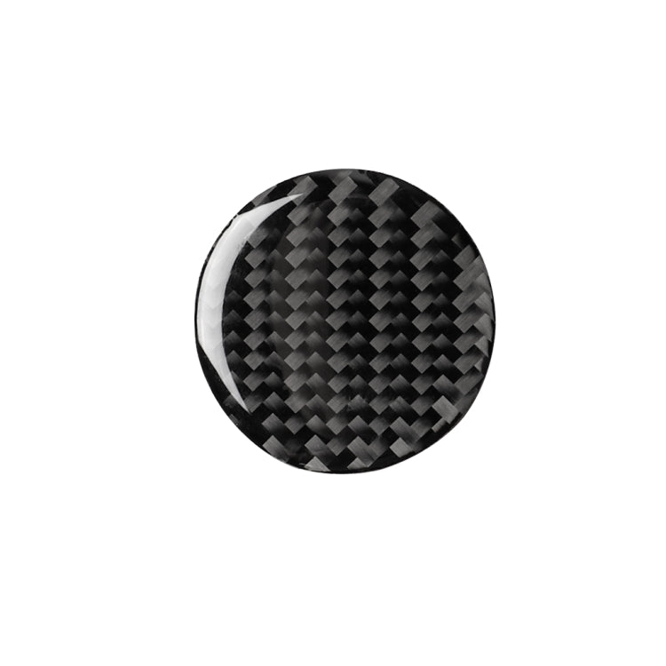 Adesivo decorativo per manopola di controllo centrale in fibra di carbonio per auto per Audi A3 / A4L 2014-2019, guida a destra e a sinistra universale, Central Control Knob