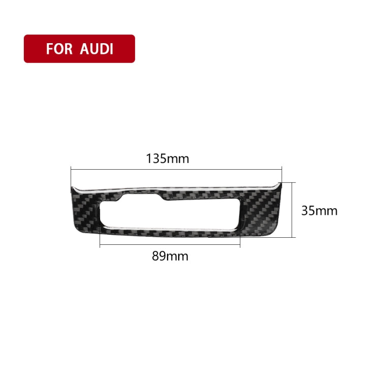 Adesivo decorativo per telaio del cambio in fibra di carbonio per auto per Audi A3 / 8V 2014-2019, guida a destra, Gear Shift Frame, Right Drive