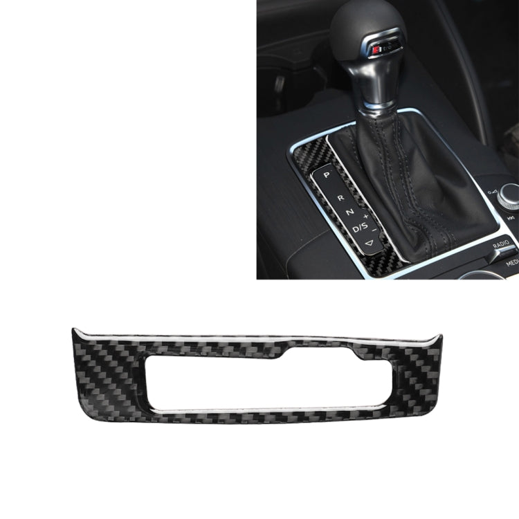 Adesivo decorativo per telaio del cambio in fibra di carbonio per auto per Audi A3 / 8V 2014-2019, guida a sinistra, Gear Shift Frame, Left Drive
