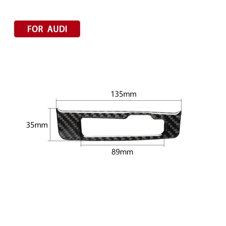 Adesivo decorativo per telaio del cambio in fibra di carbonio per auto per Audi A3 / 8V 2014-2019, guida a sinistra, Gear Shift Frame, Left Drive