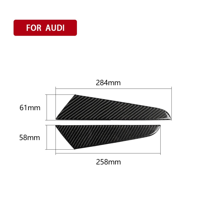 Adesivo decorativo per pannello laterale posizione cambio marcia in fibra di carbonio per auto per Audi A3 2014-2019, guida a destra, Gear Shift Position Side Panel, Right Drive