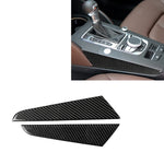 Adesivo decorativo per pannello laterale posizione cambio marcia in fibra di carbonio per auto per Audi A3 2014-2019, guida a sinistra, Gear Shift Position Side Panel, Left Drive
