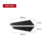 Adesivo decorativo per pannello laterale posizione cambio marcia in fibra di carbonio per auto per Audi A3 2014-2019, guida a sinistra, Gear Shift Position Side Panel, Left Drive