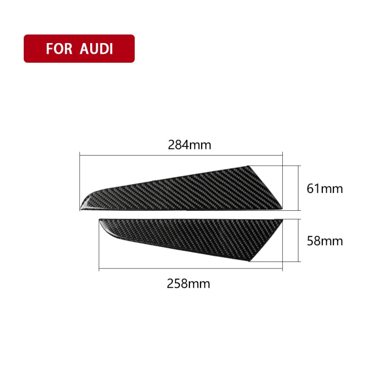 Adesivo decorativo per pannello laterale posizione cambio marcia in fibra di carbonio per auto per Audi A3 2014-2019, guida a sinistra, Gear Shift Position Side Panel, Left Drive