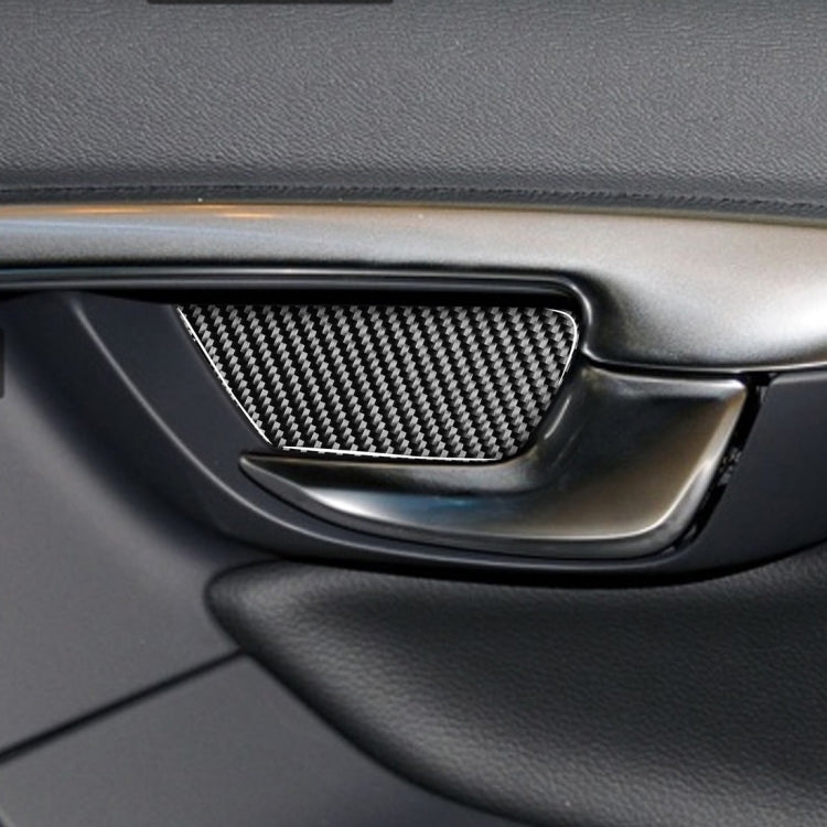 4 adesivi decorativi per porta interna in fibra di carbonio per auto per Volvo V60 2010-2017 / S60 2010-2018, guida a destra e a sinistra universale, Inner Door Bowl