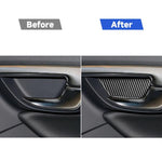 4 adesivi decorativi per porta interna in fibra di carbonio per auto per Volvo V60 2010-2017 / S60 2010-2018, guida a destra e a sinistra universale, Inner Door Bowl