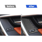 4 pezzi adesivi decorativi per pulsanti di sollevamento finestrini in fibra di carbonio per auto per Volvo V60 / XC60 2010-2017 / S60 2010-2018, guida a destra, Window Lifting Button, Right Drive C