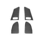 4 adesivi decorativi per pulsanti di sollevamento finestrini per auto in fibra di carbonio per Volvo V60 / XC60 2010-2017 / S60 2010-2018, guida a destra e a sinistra universale, Window Lifting Button B