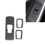 3 adesivi decorativi per pulsanti di sollevamento finestrini per auto in fibra di carbonio per Volvo V60 2010-2017 / S60 2010-2018, guida a destra, Window Lifting Button, Right Drive