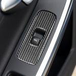 3 adesivi decorativi per pulsanti di sollevamento finestrini per auto in fibra di carbonio per Volvo V60 2010-2017 / S60 2010-2018, guida a destra, Window Lifting Button, Right Drive