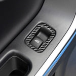 3 adesivi decorativi per pulsanti di sollevamento finestrini per auto in fibra di carbonio per Volvo V60 2010-2017 / S60 2010-2018, guida a destra, Window Lifting Button, Right Drive