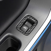 3 adesivi decorativi per pulsanti di sollevamento finestrini per auto in fibra di carbonio per Volvo V60 2010-2017 / S60 2010-2018, guida a destra, Window Lifting Button, Right Drive