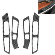4 adesivi decorativi per pannelli di sollevamento finestrini per auto in fibra di carbonio per Volvo V60 2010-2017 / S60 2010-2018, guida a destra e a sinistra universale, Window Lifting Panel
