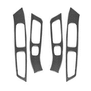 4 adesivi decorativi per pannelli di sollevamento finestrini per auto in fibra di carbonio per Volvo V60 2010-2017 / S60 2010-2018, guida a destra e a sinistra universale, Window Lifting Panel