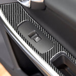 4 adesivi decorativi per pannelli di sollevamento finestrini per auto in fibra di carbonio per Volvo V60 2010-2017 / S60 2010-2018, guida a destra e a sinistra universale, Window Lifting Panel
