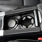 Adesivi decorativi per portabicchieri per bracciolo in fibra di carbonio per auto per Volvo V60 2010-2017 / S60 2010-2018, guida a destra e a sinistra universale, Armrest Cup Holder