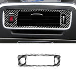 Adesivi decorativi per controllo centrale in fibra di carbonio per auto sotto la presa d'aria per Volvo V60 2010-2017 / S60 2010-2018, guida a destra, Central Control Below Air Outlet, Right Drive