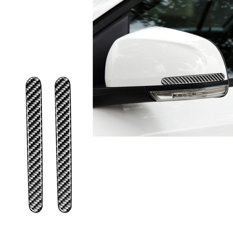 Striscia anti-collisione per specchietto retrovisore in fibra di carbonio per auto da 2 pezzi per Chevrolet Cruze 2009-2015, guida a destra e a sinistra universale, Rearview Mirror Anti-collision Strip