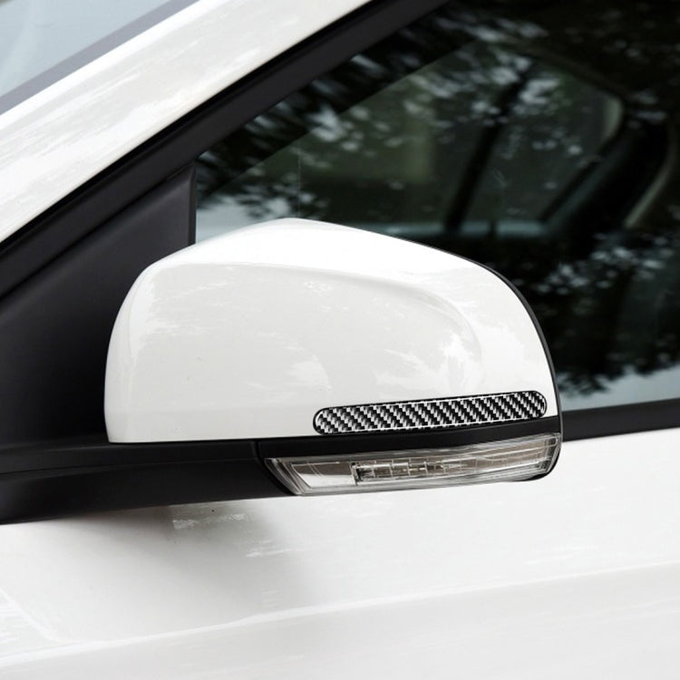 Striscia anti-collisione per specchietto retrovisore in fibra di carbonio per auto da 2 pezzi per Chevrolet Cruze 2009-2015, guida a destra e a sinistra universale, Rearview Mirror Anti-collision Strip