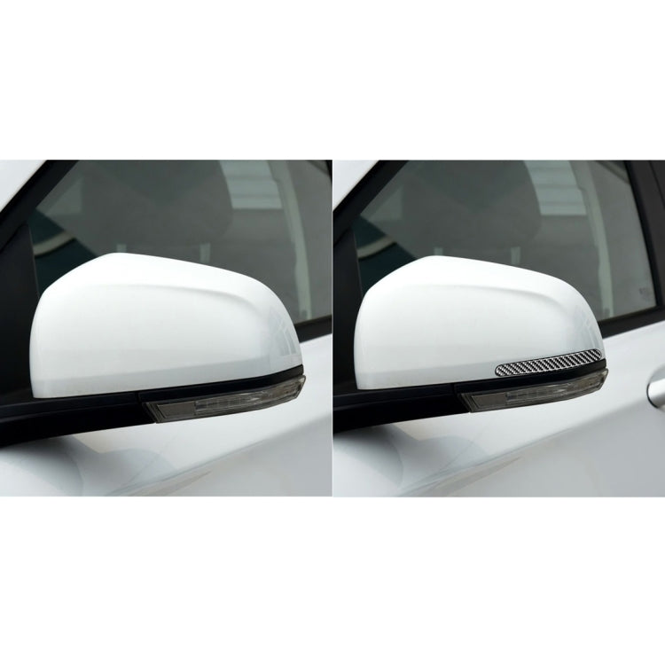 Striscia anti-collisione per specchietto retrovisore in fibra di carbonio per auto da 2 pezzi per Chevrolet Cruze 2009-2015, guida a destra e a sinistra universale, Rearview Mirror Anti-collision Strip