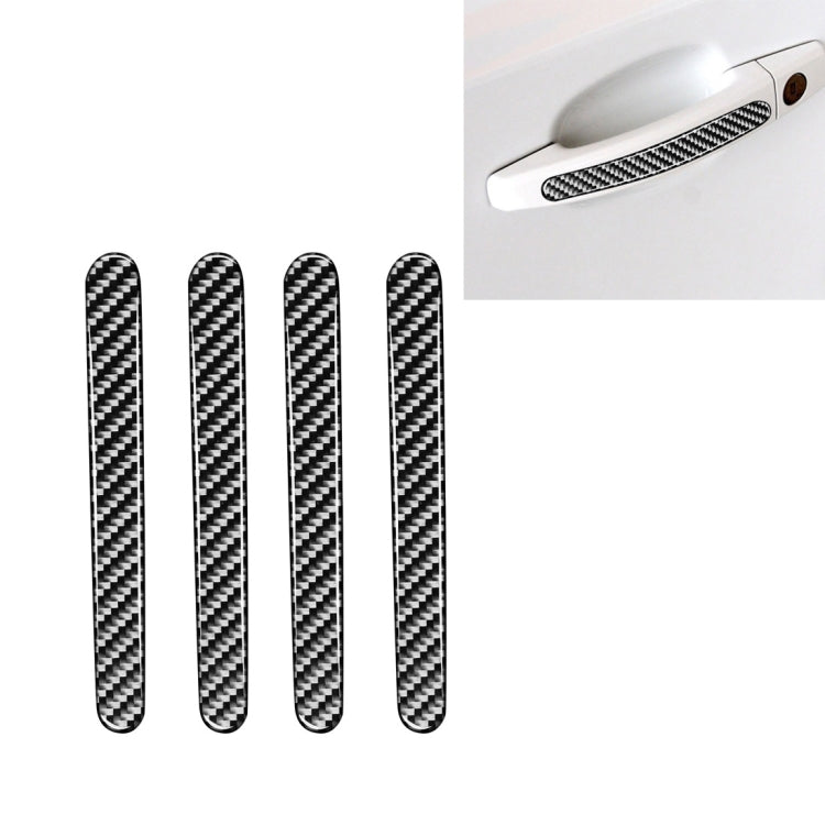 4 pezzi adesivi decorativi per maniglia esterna per porta in fibra di carbonio per auto per Chevrolet Cruze 2009-2015, guida a destra e a sinistra universale, Outside Handle
