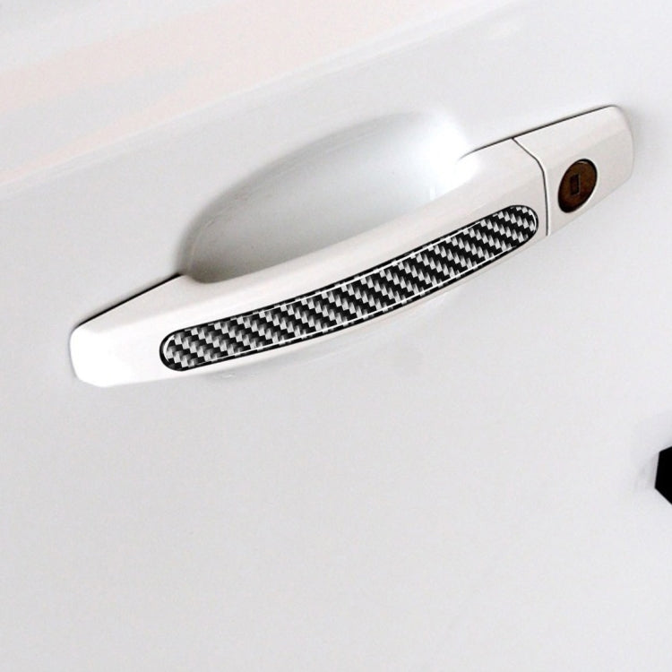 4 pezzi adesivi decorativi per maniglia esterna per porta in fibra di carbonio per auto per Chevrolet Cruze 2009-2015, guida a destra e a sinistra universale, Outside Handle