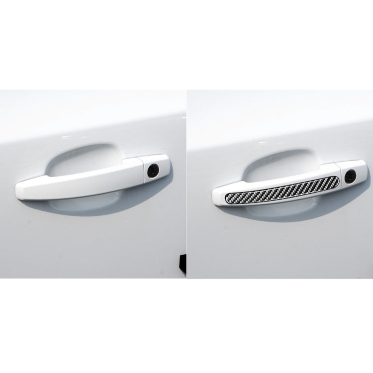 4 pezzi adesivi decorativi per maniglia esterna per porta in fibra di carbonio per auto per Chevrolet Cruze 2009-2015, guida a destra e a sinistra universale, Outside Handle