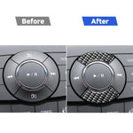 Adesivo decorativo per pulsante CD in fibra di carbonio per auto per Chevrolet Cruze 2009-2015, guida a destra e a sinistra universale, CD Button